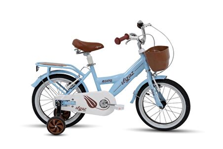 Tommybike Latte Sepetli, Elcikli 16 Jant Çocuk Bisikleti, 4-6 Yaş Çocuk Bisikleti Mavi