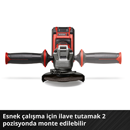Einhell Professional Akülü Avuç Taşlama AXXIO 18/115 Q LiSolo Power X-Change (18 V, 700 W, Ø 115 mm, 28 mm kesme derinliği, kömürsüz, Quick-Fix oluk, kesme diski ve akü dahil değildir)