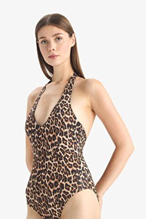 DeFacto Leopar Desenli Mayo-Fall in Love D4048AX25SPBK81