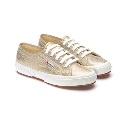 Superga ALTIN Kadın Keten Ayakkabı 2750-LAMEW  X01