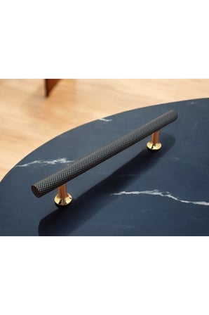 Rattan Mat Siyah Gold Mobilya Tv Ünitesi Konsol Mutfak Çekmece Dolap Kulpu 128 Mm 12,8 Cm 1 Adet