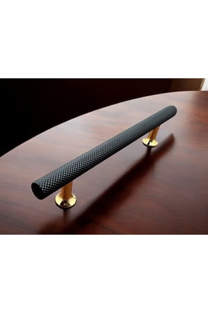 Rattan Mat Siyah Gold Mobilya Tv Ünitesi Konsol Mutfak Çekmece Dolap Kulpu 128 Mm 12,8 Cm 1 Adet