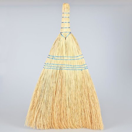 Omeyva Küçük Boy Çavdar Çalı Çırpı Bahçe Süpürgesi - Eski Tip Ot Bahçe Süpürgesi - 25x45 Cm.
