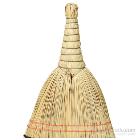 Omeyva Küçük Boy Çavdar Çalı Çırpı Bahçe Süpürgesi - Eski Tip Ot Bahçe Süpürgesi - 25x45 Cm.