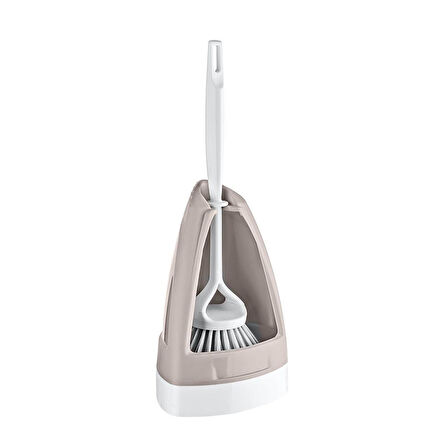 Titiz TP-118 Plastik WC Klozet Tuvalet Fırça Seti Takımı - Krem