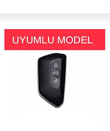 Cupra Leon Cupra Formentor Uyumlu Anahtar Kılıfı 2.Resime Bakınız Siyah/Krom