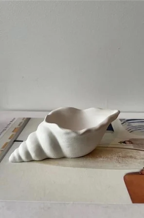 El Yapımı Deniz Kabuğu Modeli Beton Mumluk – 20 Adet Mini Kase Hediyelik (NİŞAN, KINA, DÜĞÜN)