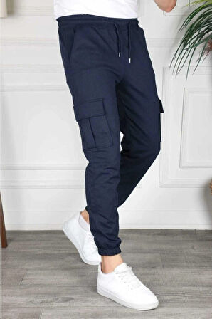 Kargo Cep Unisex Paça Lastikli Eşofman Altı