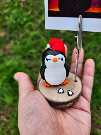 Sevimli Kawaii Penguen Not Tutucu Fotoğraf Tutucu Masaüstü Ofis Hediyesi