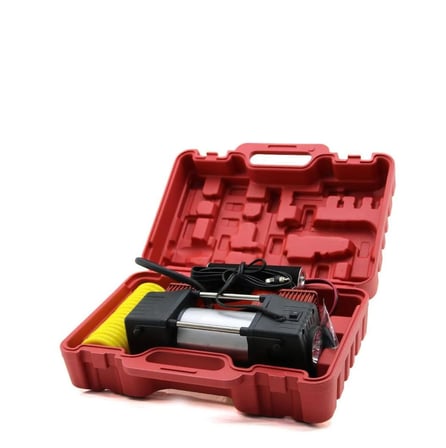 Profesyonel Hava Kompresörü 150 Psi 12v Çift Pistonlu Çantalı Özel Ekstra 4 Şişirme Aparatlı