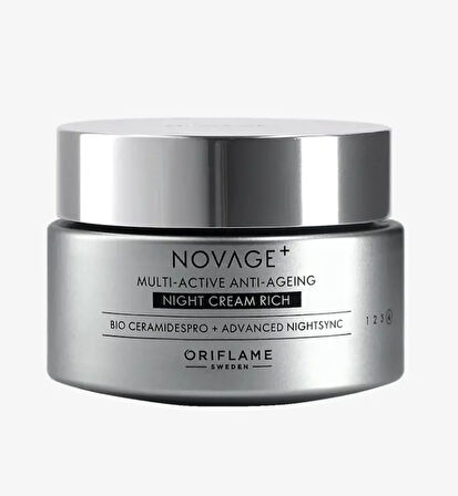 Novage+ Multi-Active Yaşlanma Karşıtı Gece Kremi Rich