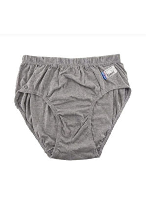 %100 Pamuk Gri Renk 5 Adet Erkek Slip Külot