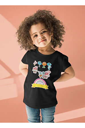 Gumball Ve Darwin Baskılı Unisex Çizgi Film Çocuk Tişört (1-12 Yaş)