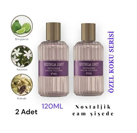 2 Adet Hunca 1957 Intense Fig 120 Ml Sprey Eau De Cologne