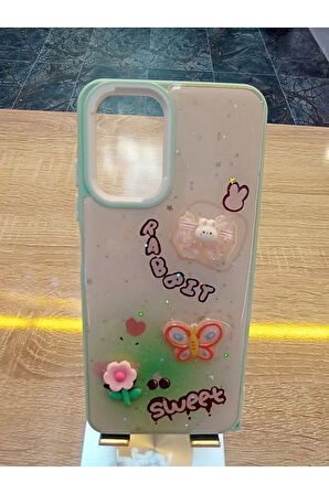 Xiaomi Redmi Note 10S Uyumlu Kabartma Figürlü Darbe Korumalı Kapak Renkli Kılıf