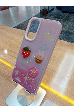 Samsung Galaxy A23 Uyumlu Kabartma Figürlü Darbe Korumalı Kapak Renkli Kılıf