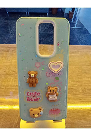 Xiaomi Redmi Note 8 Pro Uyumlu Kabartma Figürlü Darbe Korumalı Kapak Renkli Kılıf