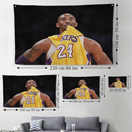 Kobe Bryant Kanvas Duvar Örtüsü-Halısı-5140 