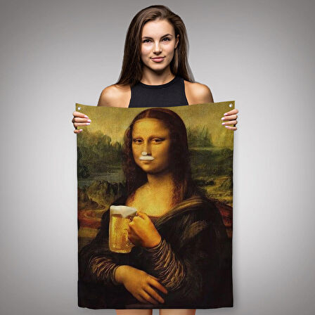 Mona Lisa Duvar Örtüsü - Halısı, Olağandışı Mona Lisa -5219