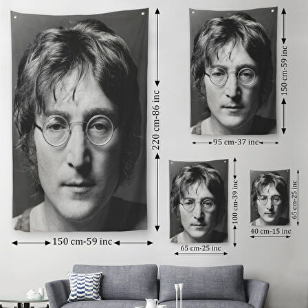 John Lennon John Lennon Kanvas Duvar Sanatı Duvar Örtüsü-Halısı-5303