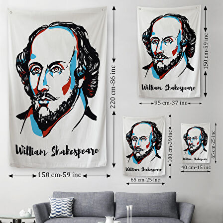 William Shakespeare Dekoratif Duvar Örtüsü - Halısı-5968