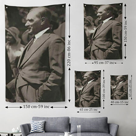  Atatürk Duvar Örtüsü - Halısı-6068