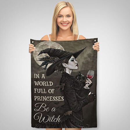 İn a World Full Of Princsses Be a Witch Prensesle Dolu Bir Dünyada Cadı Ol Duvar Örtüsü Halısı 6176