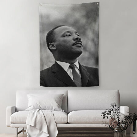 Martin Luther King Dekoratif Kanvas Duvar Örtüsü-Halısı-6374