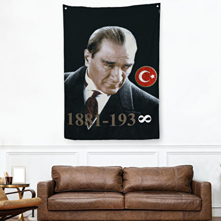 Mustafa Kemal Atatürk Duvar Örtüsü-Halısı -6446