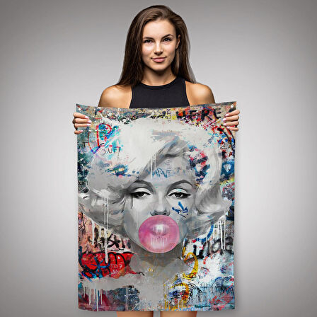 Marilyn Monroe Graffiti Pop Art Duvar Örtüsü-Halısı-6471