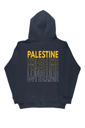 Lenithra Gazze Filistin Sırt Baskılı Unisex Oversize Hoodie Füme / L