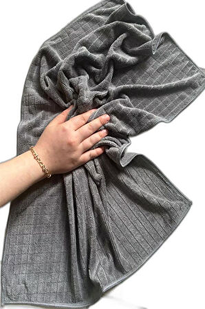 ( 1 Adet ) Mikrofiber Kareli Yer Toz Bezi 50*70 Sıkılması Kolay