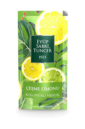 Klasik Limon Ve Çeşme Limonu 50 Adet Kolonyalı Mendil (25+25) 2 Li Set