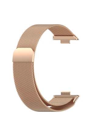 Huawei Fit 2 Uyumlu Metal Hasır Paslanmaz Milano Loop Kordon