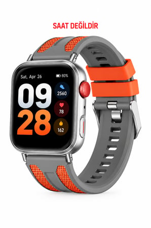 Huawei Watch Fit 3 / Fit 4 / Fit 4 Pro / Fit 5 / Fit 5 Pro Uyumlu Çift Renkli Spor Silikon Kordon Kayış