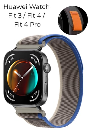 Huawei Watch Fit 3 / Fit 4 / Fit 4 Pro / Fit 5 / Fit 5 Pro Uyumlu Örgü İşlemeli Trail Loop Naylon Hasır Kordon