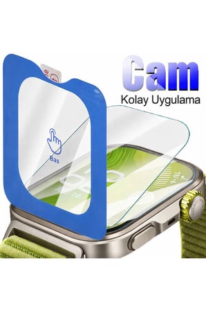 Huawei Watch Fit 4 Pro Kolay Uygulama Hizalama Aparatlı Cam Ekran Koruyucu