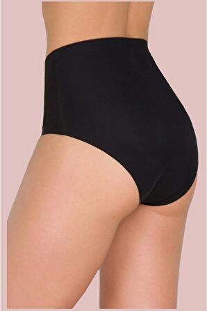 Yüksek Bel Lazer Kesim Bato Silikonlu Kaydırmaz Slip Lazer Külot Korse
