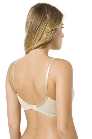 9700 Micro Kaplı Kulaksız Push Up Balenli Silikonlu Sütyen