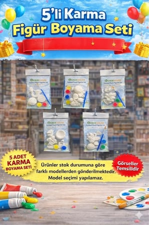 5 SET Yaratıcı El Sanatları ve Boyama Etkinlik Seti