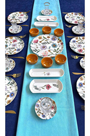 Flora Desen 6 Kişilik 23 Parça Kahvaltı Takımı