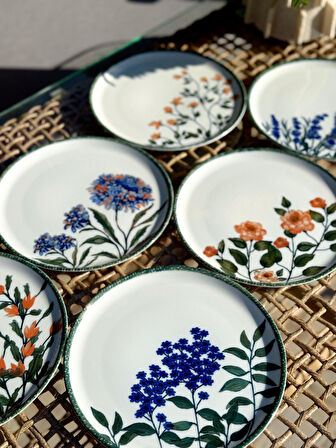 Porland Flower Garden 6 Kişilik Pasta Takımı 20CM 04PPO000225