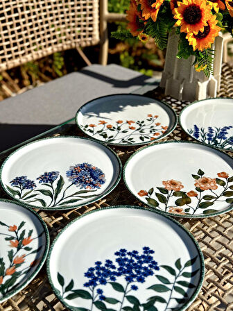 Porland Flower Garden 6 Kişilik Pasta Takımı 20CM 04PPO000225