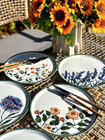Porland Flower Garden 6 Kişilik Servis Tabağı 24CM 04PPO000225