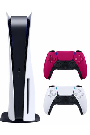 Playstation 5 Standart Cdli (825GB) + 2.kol Kozmik Kırmızı (İthalatçı Garantili )