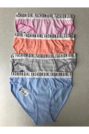 12'li Paket Bayan Kadın Desenli Bikini Külot Asorti Kilot