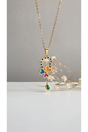 ÇELİK KOLYE KADIN KOLYE KALP KOLYE 316L ÇELİK RENK ATMAZ GARANTİLİ ANTİALERJİK 45 CM