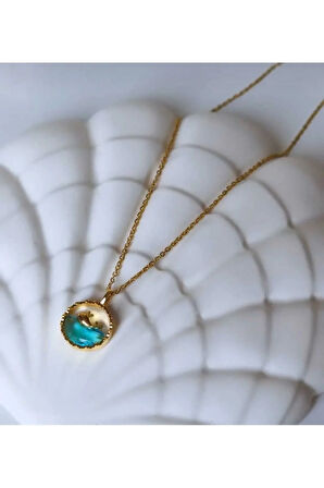 Çelik Kararmaz Yunus Balığı Kadın Kolye