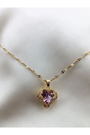 ÇELİK GOLD KALP OKYANUSUN KALBİ KOLYE