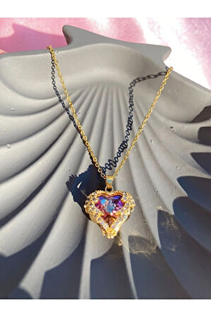 Okyanusun Kalbi Çelik Kolye